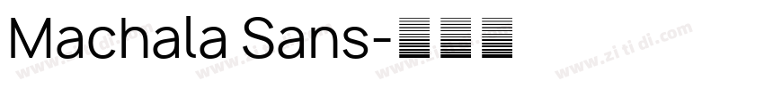 Machala Sans字体转换